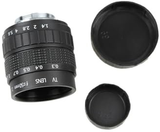 RYH 50mm F1.4 Objectif de Film TV CCTV + Monture C + Bague Macro, for Appareil Photo Reflex numérique for Canon EOS EF EFS 5D 6D 7D II III 70D 80D C-EOS