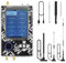Hamgeek HackRF One R9 V2.0.2 SDR Radio und PortaPackH2M Inklusive 5 Antennen und USB Kabel, Kunststoffschale montiert