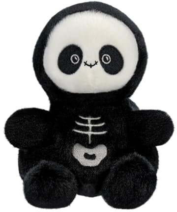 Aurora, 61602, Palm Pals Skelly Skeleton 5In, Soft Toy, Black