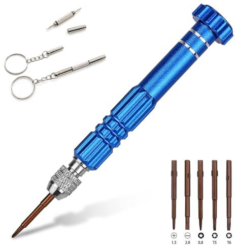 5-in-1 Mini Screwdriver Set, Sunglasses Screwdriver, 2PCS Glasses Repair Kit Glasses Screwdriver, Spectacle Repair kit Screwdriver for Glasses, Glasses Screwdriver Set Professional