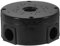 VILLCASE Wasserdichte Anschlussdose Für Kamera, 10mm Durchmesser Runder Junction Box, Universelle Kabelbox Aus Kunststoff Für Dome Kameras, Schwarz Schutzbox für Außen- Und Innenbereich