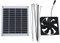 Wpsagek Solar Fan for Outside Dog Kennel,Outdoor Chicken Coop Solar Fan - Energy Saving Exhaust Fan, Dustproof Pet Houses Fan for Walls, Pet Cages, Railings