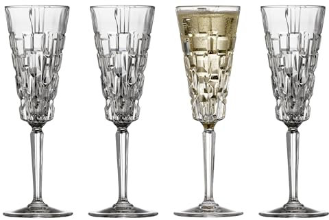 Lyngby Glas Krystal Etna Sektglas, Champagnerglas, 19 cl, 4 Stck.