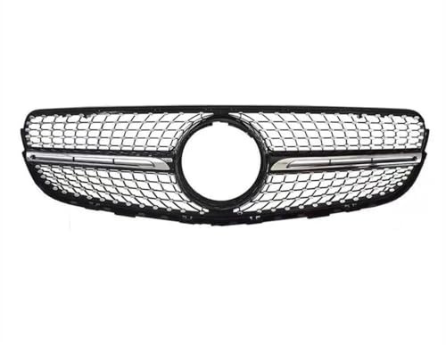 DZSHONGXINSM Kühlergrill Diamonds Grille Front Racing Grill für Mercedes für Benz für GLC-Klasse W253 GLC200 GLC250 GLC300 X253 GLC450 2015–2019 Nieren Kühlergrill(Schwarz,with Camera)