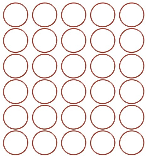 QUARKZMAN 30 Stück O Ring Dichtungsringe 39mm x 43mm x 2mm Gummischeiben Dichtung Seals Gummiringe VMQ Unterlegscheiben für Auto Wasserhahn Hochdruckreiniger Luft Gas Rohr Reparatur, Rot