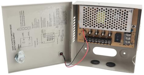4 Canales 12V Fuente de Alimentación CCTV 3A Circuito Cerrado Fuente de Alimentación TV con Bloqueo Caja Metal. Calor. comenzó. es. el. el. Centro. Fusible. Lados. Mejorar. Fuerza. respiraderos.