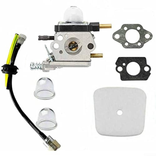 Carburateur C1U-K54A pour motoculteur Mantis 7222 7222E 7222M 7225 7230 7234 7240 7920 7924 à 2 temps, avec filtre à air et joint de conduite de carburant