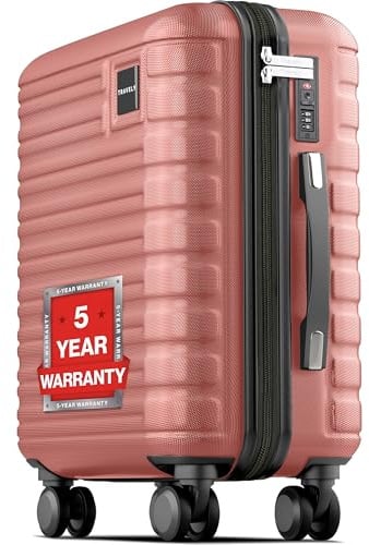 Travely Premium Handgepäck Koffer 55x35x25cm - passend für Air France, KLM und co. I 36L Handgepäck Koffer mit sanften Rollen und praktischem TSA Schloss, Reisekoffer