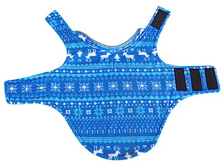 FUTUREORYY Weihnachtliche Hundebekleidung und Dekorative Hundejacke aus Doppelseitigem Fleece für Herbst und Winter Erhältlich und Festliche Anlässe