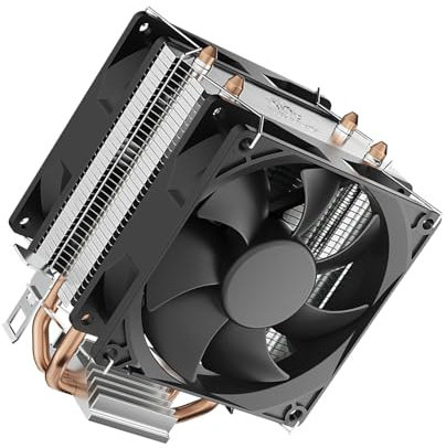Klaisy Ventilateur Refroidissement À Air À Faible Bruit 2 Fénétranation Radiateur Processeur Processeur PC 4p sur Le Processeur PC pour LGA 775 1700 1851 115X 1200