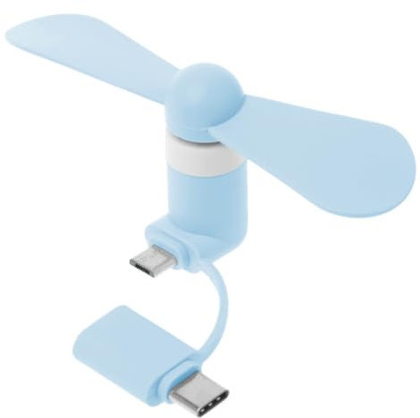 Travel Portable Cell Phone Fan Type-C USB C Cooling Cooler For Smartphone Fans Usb Fan For Desk Handheld Portable Quiet Rechargeable Flexible Small With Clip White Car Car
