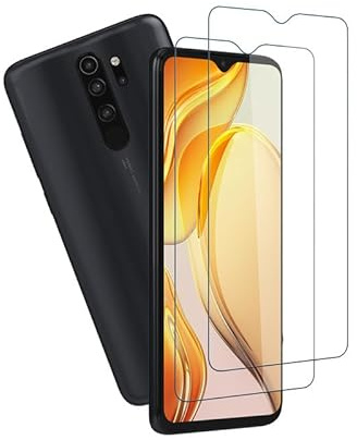 Wondoner [2 Stück] für Folie Xiaomi Redmi 9 Panzerglas, Dauerhaft für Displayschutz Xiaomi Redmi Note 8 Pro Displayfolie, Hohe Empfindlichkeit Keine Luftblasen Schutzfolie Displayschutzfolie