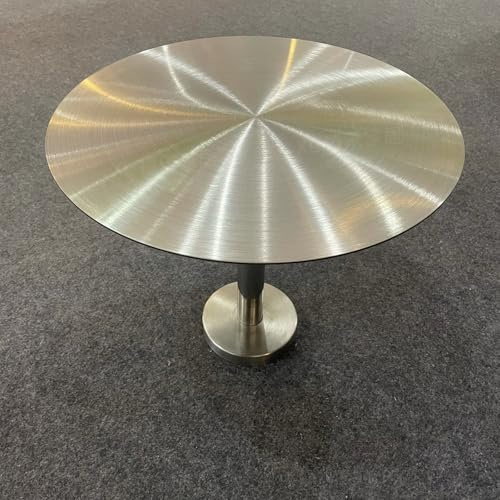 Kleiner runder Wandtisch, Beistelltisch aus Edelstahl zur Wandmontage, Standtisch, schwebender Schreibtisch, platzsparender moderner runder Pub-Stehtisch für Cafés, drinnen/draußen(I-type,30cm/11.8in)