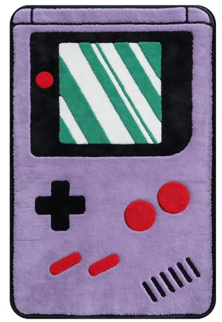 Fychuo Gaming Teppich, Game Boy Controller Design Fußmatte (40x60cm), Lustiger Türmatte für Jugendzimmer & Gaming Room, Kleiner Teppich für Jungen & Gamer als Deko