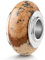 Materia Naturstein Charm Anhänger Silber 925 braun - Edelstein Bead Landschaftsachat 330
