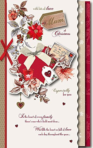 Wishing Well Studios Hand Finished Christmas Card - Mum