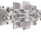 Runa Art - Tableau Abstrait 200 x 100 cm 5 Parties XXL Decoration Murale Dessin Gris Rose 103851a