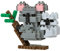 Bandai - Nanoblock - Koala - Mini-Bausteinfigur - Baukastenspiel - Pixel-Tierfiguren-Bausatz Koala - NBC257