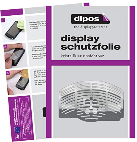 dipos 2x Schutzfolie klar für DeLonghi Magnifica ESAM 3000.B Tropfblech | Passt perfekt, Ultra-Dünn, kratzfest, blasenfrei, Case-Friendly, hüllenfreundlich, Fingerprint-kompatibel, selbstklebend