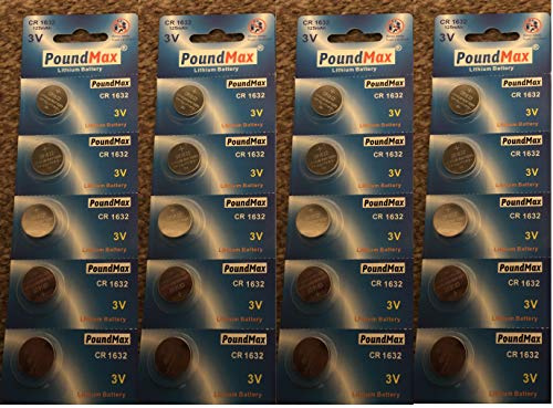 20 x PoundMax 1632 CR1632 DL1632 3V Lithium Coin Cell Batteries