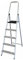 Escalera q-connect de aluminio 5 peldaños 1062x483x1675 mm peso maximo 150 kg en-131