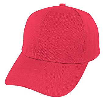 JDH-1 - Berretto da baseball regolabile, stile polo classico, sportivo, casual, tinta unita, morbido e traspirante, unisex, per adulti e bambini, modello JDH-1 Fucsia 54 cm