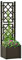 Tidyard Fioriera con Grigliato in Plastica da Giardino Vaso per Piante Rampicanti, 35 L, Fioriera da Esterno,43 x 43 x 142 cm,Moca