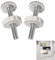 Druckschrauben,Klemmschraube,Druckschrauben Für Kindergitter,Haustier Baby Gate Screw Bolts,Drucktore Gewindespindelstangen Schrauben Kit,Für Baby Gate,2 Stück (90mm)