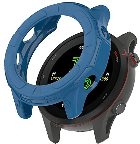 Tyogeephy Coque Compatible avec Garmin Forerunner 255/255 music Protecteur d'écran Mou TPU Résistant aux rayures Full Cover pour Forerunner 255 Smartwatch Accessoires