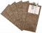 Bestecktaschen 6er Pack aus PU Leder | Besteckhalter mise en place für Besteck und Serviette abwaschbar Kunstleder Lederoptik vegan für Gastronomie und zu Hause „vintage“ Look (Erdbraun)
