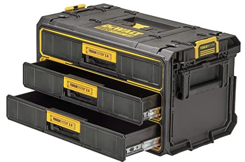 DEWALT DWST08330 ToughSystem 2.0 3-Drawer Tool Storage Organizer - Quantity 2
