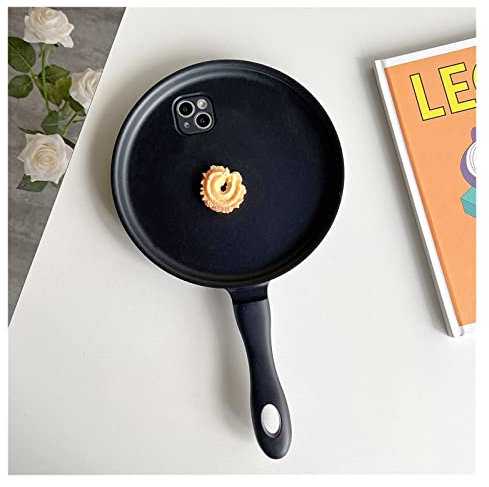 THAMDU DSMYYXGS Funny 3D Frying Pan Phone Case For IPhone 13 12 Pro Max 11 Pro Max SE2 XS XR 7 8 Plus Mini X Lovely Protection Cover (Color : 3, Size : For iPhone 12Pro Max)