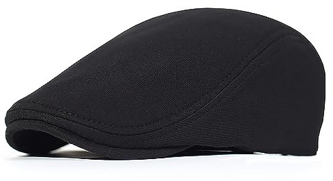 JAOAJ Herren Schiebermütze Baumwolle Barett Cap Schirmmütze Flatcap Baskenmütze Newsboy Cap Entenschnabel Driving Cabbie Jagd Kappen