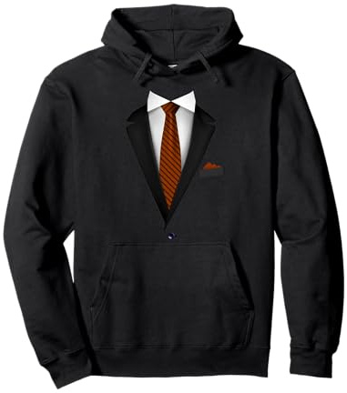 Tuxedo mit Krawatte für lustige Hochzeiten Pullover Hoodie