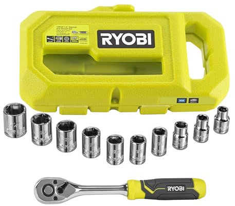 RYOBI RHRS10PC - Caja de 1/4 pulgadas y destornillador (10 unidades)