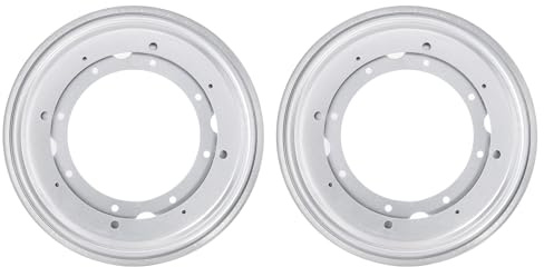 uxcell Lazy Susan Hardware, 2Pcs 12 Inch - Iron Round Ball Bearing Rotating Swivel Plate, Lazy Susan Turntable for DVD Tower, Bookshelf (Silver)