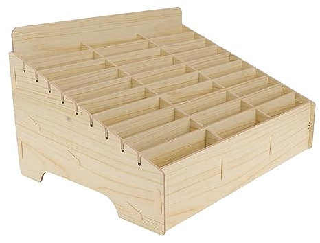 Tofficu Handy Aufbewahrungsbox Holz 30 FäCher - Multifunktionaler Organizer FüR Klassenzimmer, BüRo Und Werkstatt, Handy Management Box, Stabil Und Tragbar