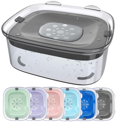 AONKEY Gamelle d'eau pour Chien de 3 L Anti-déversement, Grande gamelle Anti-déversement, Recharge réduite, Anti-éclaboussures, Distributeur de désordre, Anti-Goutte, Bol d'eau à Boire Lent pour