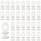 RXKFIGX 100 Pezzi Ganci per Tende Scorrevoli per Binario Accessori Tende Scorrevoli Ganci Binario Curtain Glider Hooks Ganci Plastiche per Tende per Bagni Cucine Camere da Letto Finestre