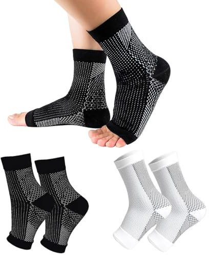 KOQAIIZ 2 Pares Tobillera para Esguince Tobillera, Tobillera para Hombres/Mujeres, Soporte para Daños en los ligamentos, Protección Deportiva, Recuperación de lesiones