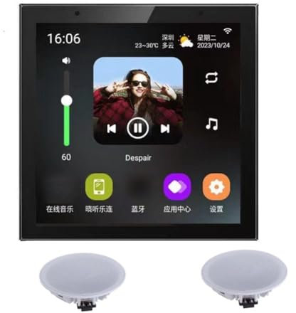 Osmond Smart Home Wall Amplifier Android 11 System 4 Inch with Full Range Speakers Set
