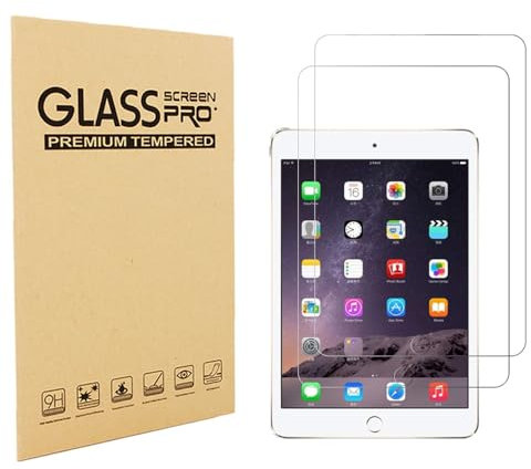 Shunwige Progettato per iPad Air 3 10,5 pollici vetro temperato Screen Protector 9H Anti Scratch HD Clear Bubble Free (2pcs)