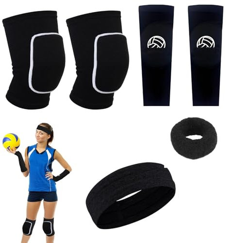 WUERKIYA Ginocchiere Pallavolo e Manicotti Pallavolo – Supporti Protettivi Perfetti per il Volleyball - Ginocchiere Pallavolo Donna Ideali per Sport e Attività All'aperto