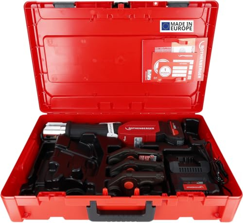 ROTHENBERGER ROMAX 4000 Set AMPShare, TH, 16 – 20 – 26 mm, batteria 4 Ah | 1000004169 | pressatrice elettroidraulica, raccordi pressatura, sistemi multistrato, Constant Force