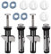 Toilet seat fittings Toilet seat fixings Toilet seat bolts Toilet seat screws Stainless Steel nut Screw Toilet Cover Maintenance Accessories Universal Long (4 Pcs)