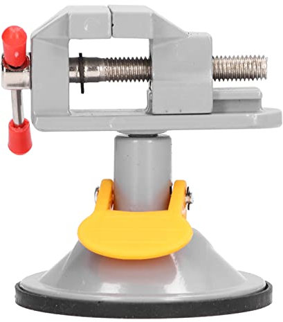 Bohrmaschinen-Schraubstock, Mini-Saug-Schraubstock, Mini-Tisch-Saug-Schraubstock, 360-Grad-Drehung, Metall-Schraubstock mit Saugbasis, Tisch-Schraubstock-Klemme,