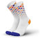 INCYLENCE Laufsocken für Damen und Herren mit leichter Kompression,1 Paar (DE/NL/SE/PL, Numerisch, 43, 46, Regular, Regular, Crystals White Purple Orange)