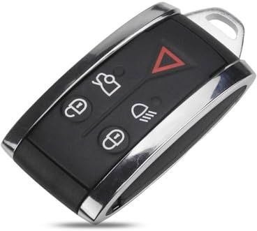 SPYKEY Car Key Shell For Jaguar X XF XK XKR Smart Prox,Car Key Fob Cover Replacement,Key Fob Shell Case Blade