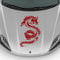 KLEBEKÖNIG Autoaufkleber - Motorhaube Drache - Tuning Tribal Decal Hobby Deko Sticker Aufkleber Custom