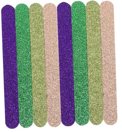 Beaupretty 20 Pièces Lime à ongles paillettes Tampon clou Des dossiers briller pédicure portable pedicure imagides limes à ongles grain limes à ongles grain Plastique moyen (pp)